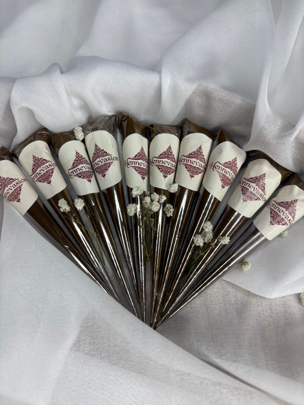 Lot de 10 cônes d’henné