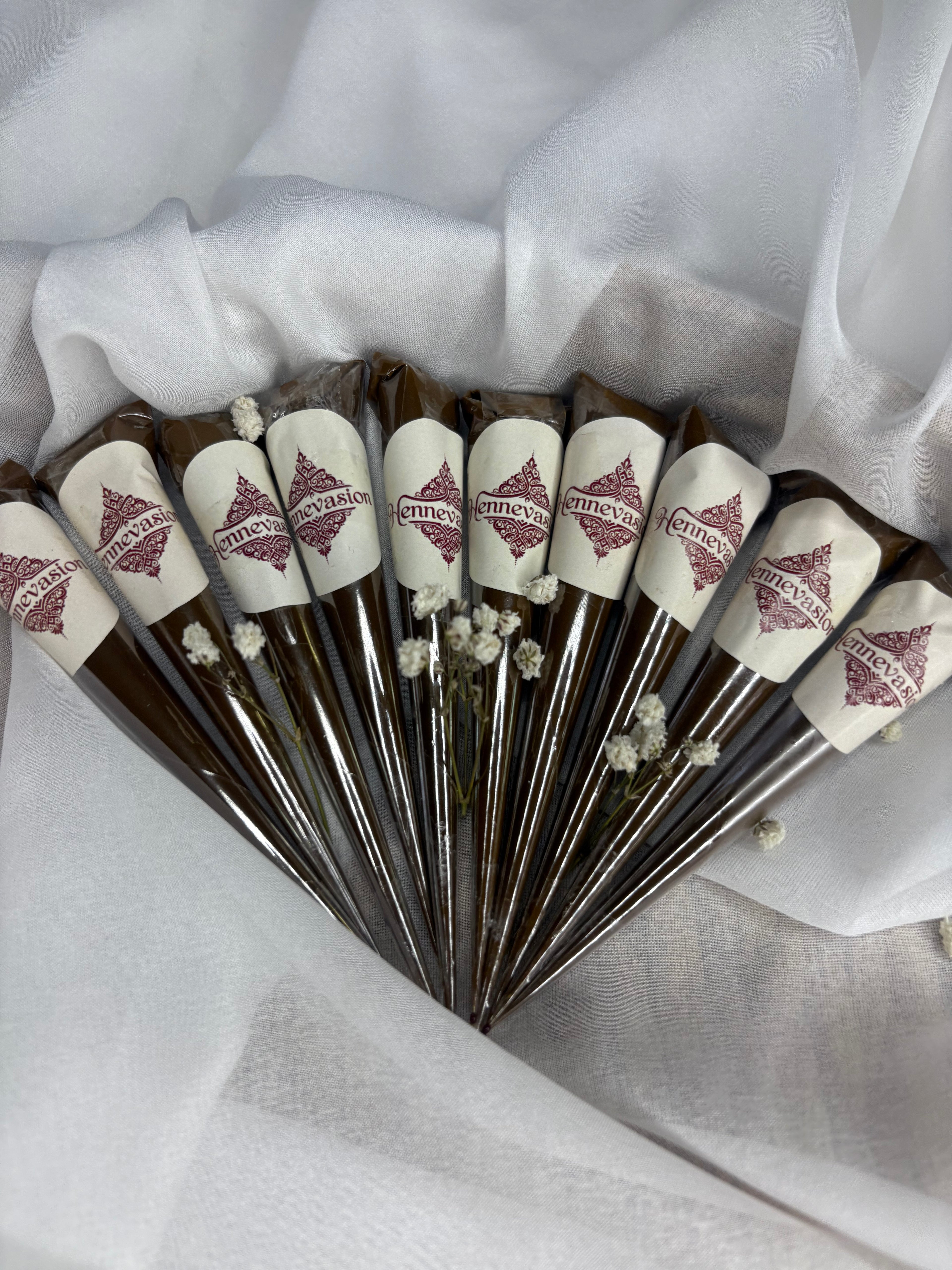 Lot de 10 cônes d’henné